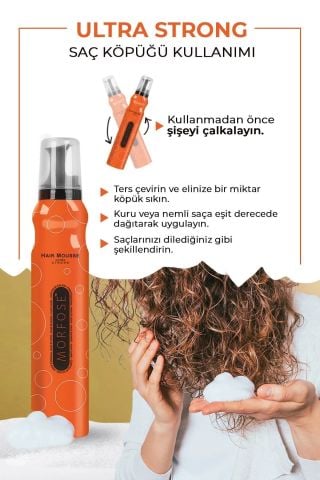 Morfose Turuncu Ultra Strong Saç Köpüğü 200 Ml