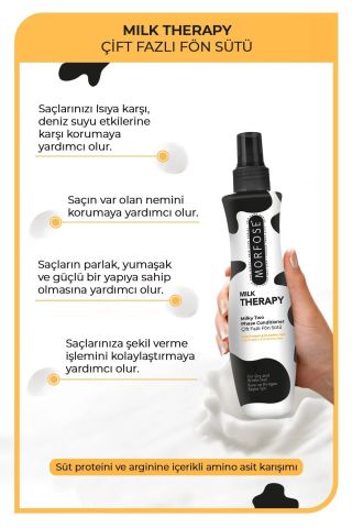 Morfose Çift Fazlı Fön Suyu Milk Therapy 240 ml