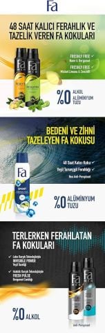 FA DS Men Freshly Free Ginger&Lime Deodorant 150ML