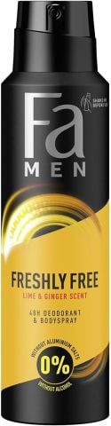 FA DS Men Freshly Free Ginger&Lime Deodorant 150ML