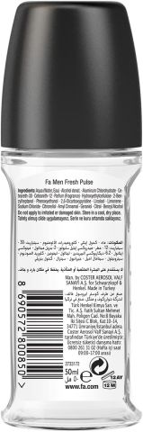Fa Men Fresh Pulse Roll-on Deodorant 50 ml
