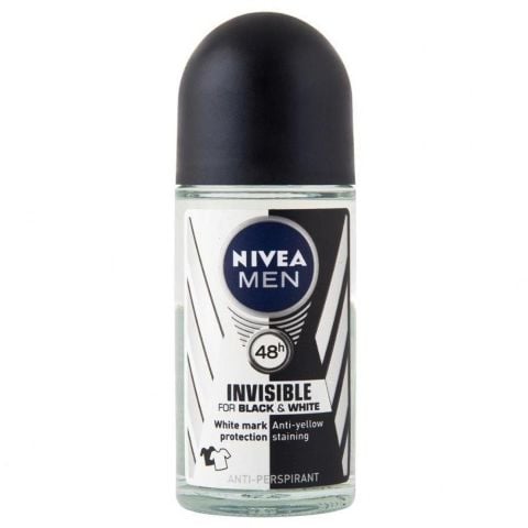 NIVEA MEN Black & White Invisible Original Erkek Roll On Deodorant 50Ml