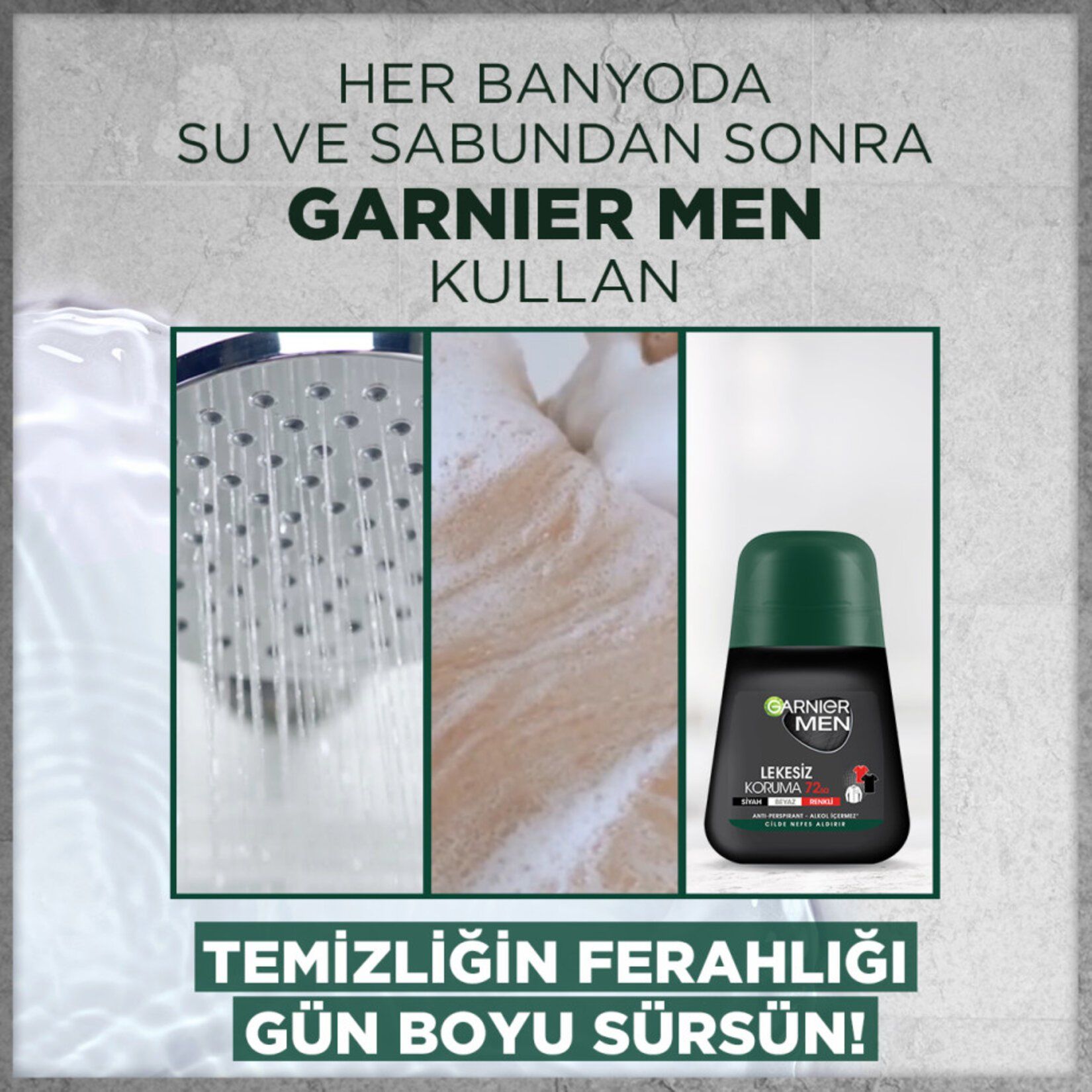 Garnier Men Lekesiz Koruma Roll-On Deodorant 50ml