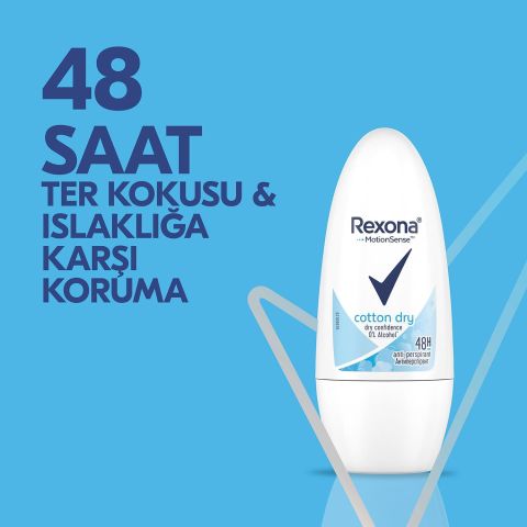 Rexona Cotton Dry MotionSense Kadın Roll On Deodorant 50ml