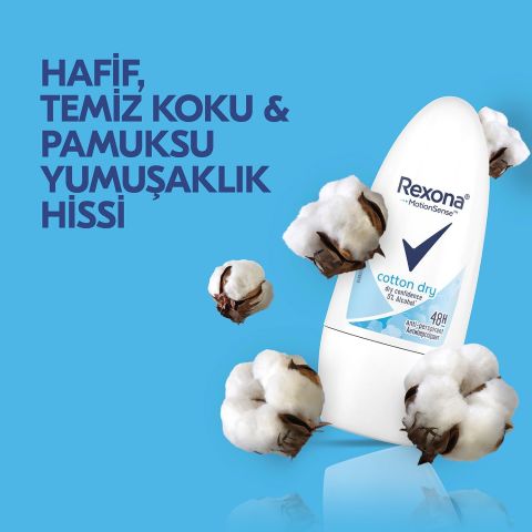 Rexona Cotton Dry MotionSense Kadın Roll On Deodorant 50ml