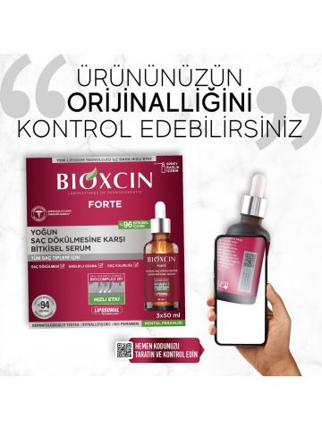 Bioxcin Forte Yoğun Saç Dökülmesine Karşı Bitkisel Serum 3x50ml