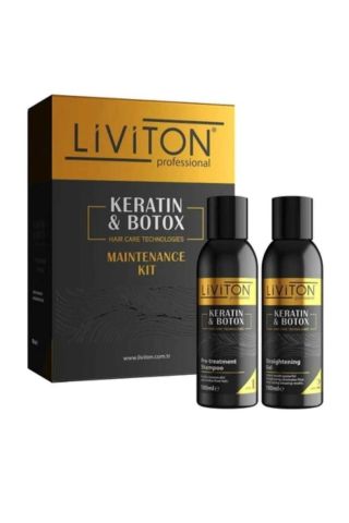 Liviton Professional Saç Düzleştirici Ve Keratin Bakım Seti Şampuan Ve Keratin Jel 100 ML