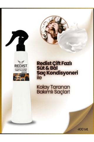 Redist 2 Fazlı Fön Suyu Milk Honey 400 ml