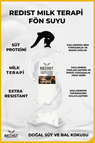 Redist 2 Fazlı Fön Suyu Milk Honey 400 ml