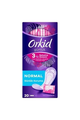 Orkid Günlük Ped Normal Tekli Paket 20 Adet Hijyenik Ped