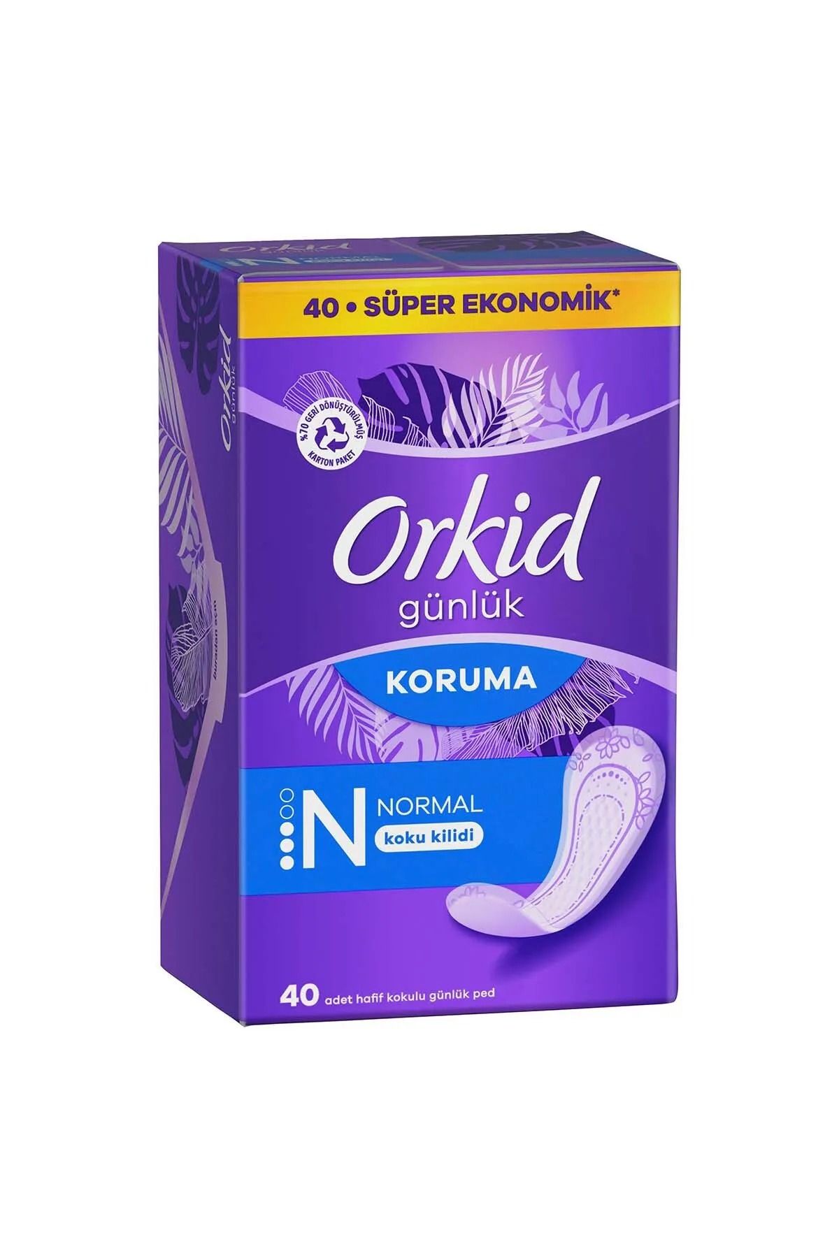Orkid Günlük Ped Normal 40 Adet Ekonomik Paket