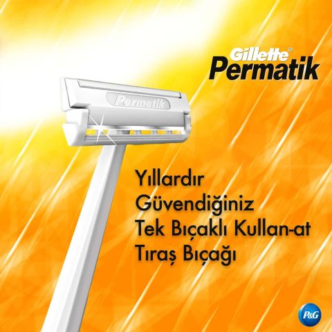 Gillette Permatik Kullan At Tıraş Bıçağı 10'lu