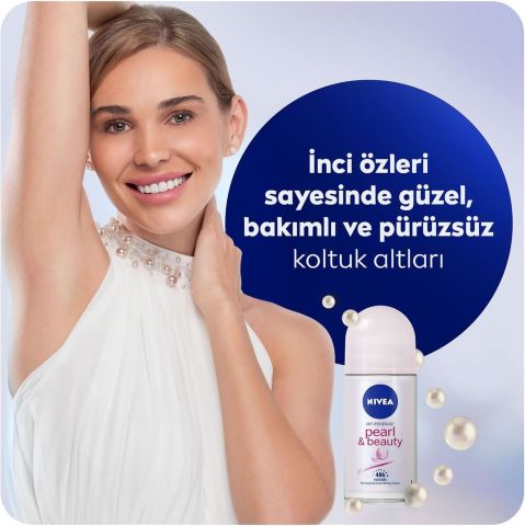 NIVEA Pearl & Beauty Kadın Roll On Deodorant 50ml