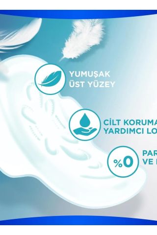 Orkid Extra Hassas Gece Hijyenik Ped 3 Beden 14'lü