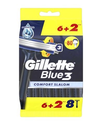 Gillette Blue 3 Tıraş Bıçağı 6 + 2'li Poşet