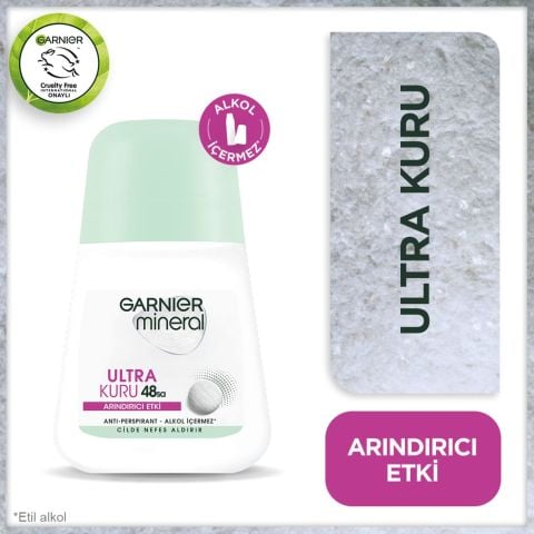 Garnier Mineral Ultra Kuru Kadın Roll-On Deodorant