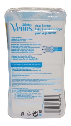 Gillette Venus Tıraş Makinesi + 4'lü Yedek Tıraş Bıçağı