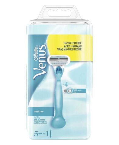Gillette Venus Tıraş Makinesi + 4'lü Yedek Tıraş Bıçağı