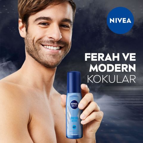 NIVEA Men Fresh Active Pump Sprey Deodorant - Vücut Spreyi 75Ml Erkek