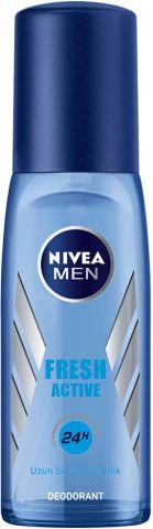 NIVEA Men Fresh Active Pump Sprey Deodorant - Vücut Spreyi 75Ml Erkek