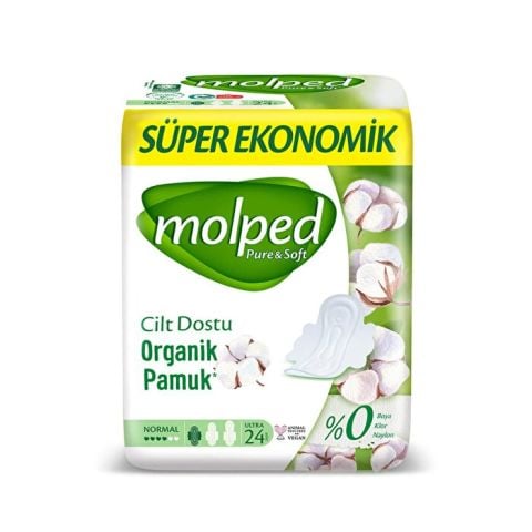 Molped Hijyenik Ped Pure & Soft Normal 24'lü