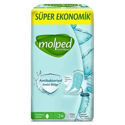 Molped Extra Hijyen Normal Süper Ekonomik Ped 24'lü Normal