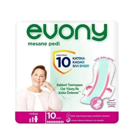 Evony Günlük Mesane Pedi Yoğun Koruma 10'lu