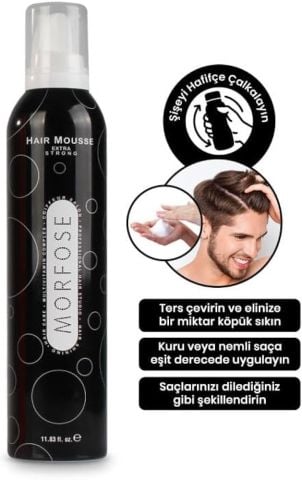 Morfose Hair Mousse Saç Köpüğü 350ml Extra Strong