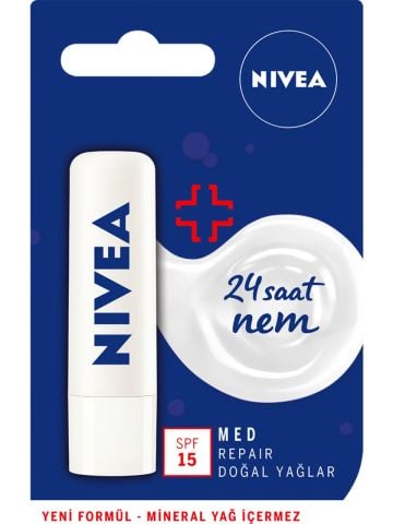 Nivea Lip Med Repair SPF 15 Dudak Bakım Kremi 4,8gr