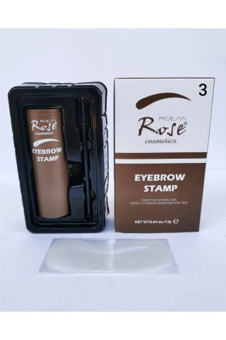 Roesia Rose Eyebrow Stamp Kaş Pudrası, Kaş Damgası Ve Kaş Şekillendirme Kiti No: 3