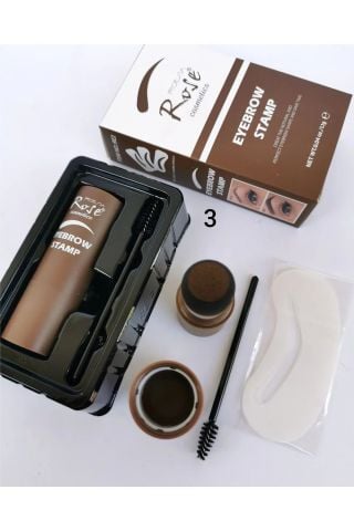 Roesia Rose Eyebrow Stamp Kaş Pudrası, Kaş Damgası Ve Kaş Şekillendirme Kiti No: 3