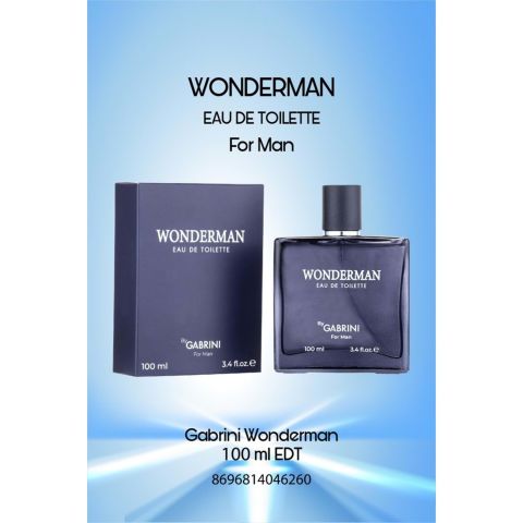 Gabrini Wonderman EDT 100 ML Erkek Parfüm
