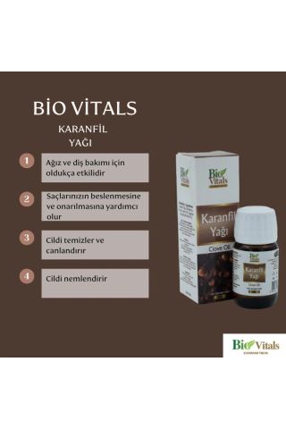 Bio Vitals Karanfil Cilt Bakım Yağı 20 ml