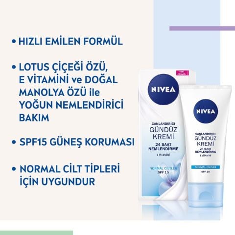 Nivea Essentials Günlük Nemlendirici Bakım Kremi SPF15 50ml