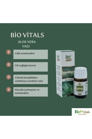 Bio Vitals Aloe Vera Cilt Bakım Yağı 20 Ml