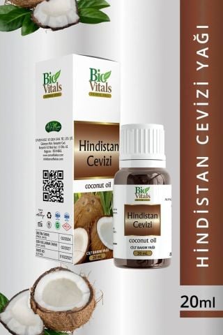 Bio Vitals Hindistan Cevizi Cilt Bakım Yağı 20ml