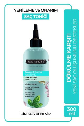 Morfose Kinoa ve Kenevir İçeren Dökülme Karşıtı Saç Toniği 300ml