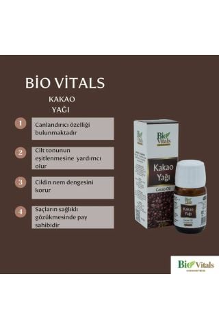 Bio Vitals Kakao Cilt Bakım Yağı 20ml