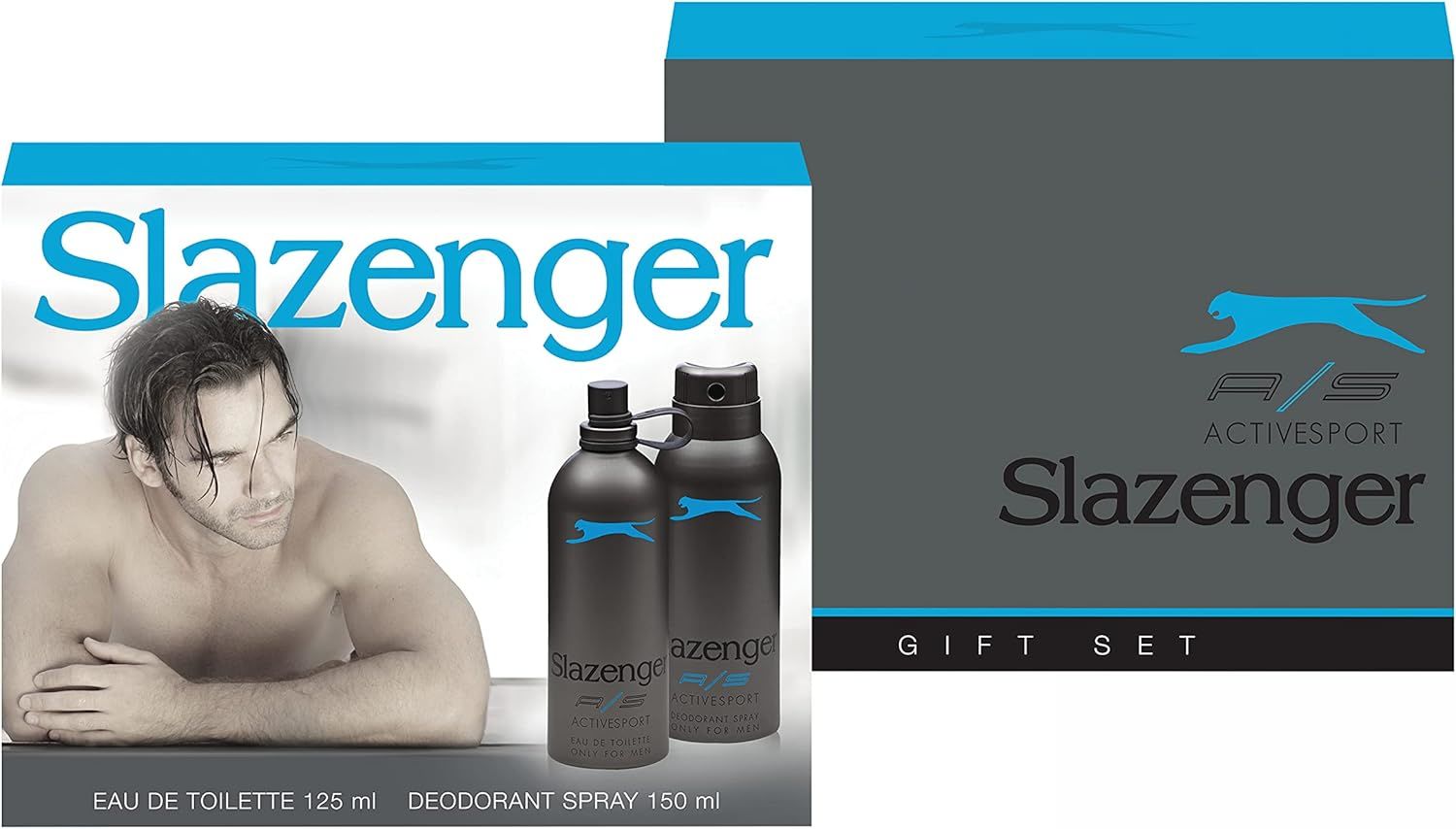 Slazenger Active Sport Mavi EDT 125 Ml Erkek Parfüm + 150 Ml Deodorant Set