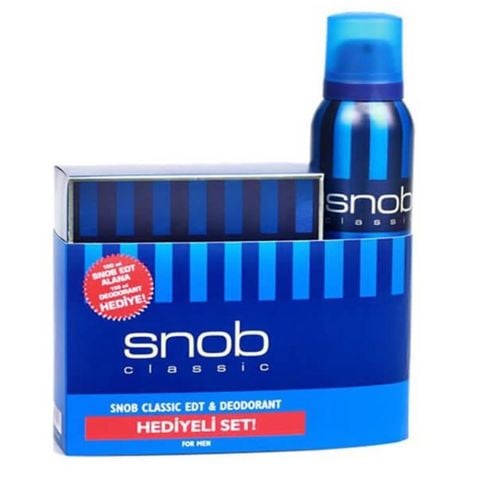 Snob Parfüm Seti Classic Edt 100ml + 150 ml Deodorant Erkek set
