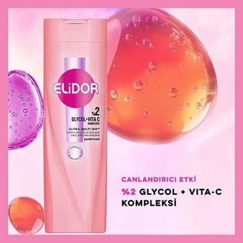 Elidor Saç Bakım Şampuanı Ultra Işıltı Yoğun Parlaklık 400 ml