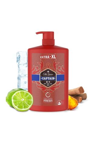 Old Spice Captain Erkek Duş Jeli ve Şampuan 1000 ml XL