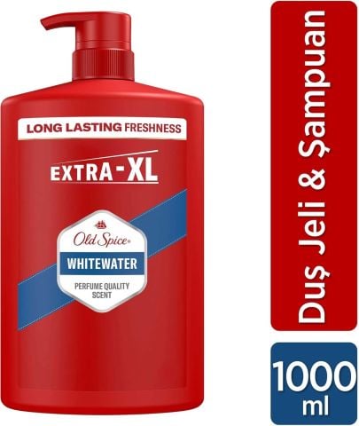 Old Spice Whitewater Erkek Duş Jeli ve Şampuan 1000 ml XL