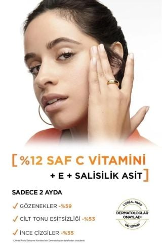L'Oreal Paris Revitalift Clinical %12 Saf C Vitamini Aydınlatıcı, Ton Eşitleyici, Gözenek Karşıtı Serum 30 ml
