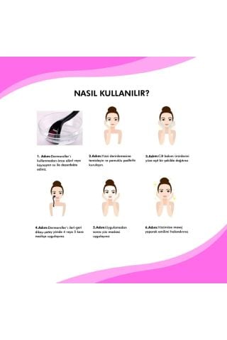 MUJGAN Dermaroller Titanyum 540 İğneli 0.5mm