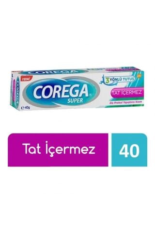 Corega Tat İçermez Diş Protezi Yapıştırıcı Krem 40 Gr