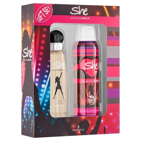 She Is Clubber Kadın Parfüm Edt 50 Ml + Deodorant 150 Ml Set