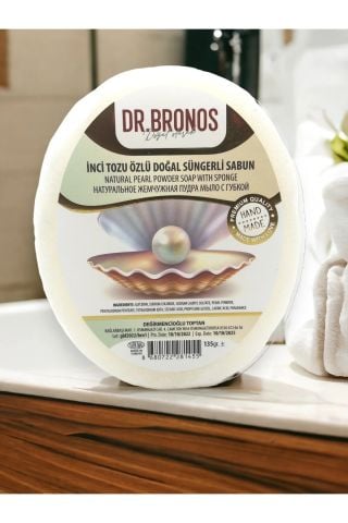 Dr. Bronos İnci Tozu Özlü Doğal Süngerli Sabun 135 Gr
