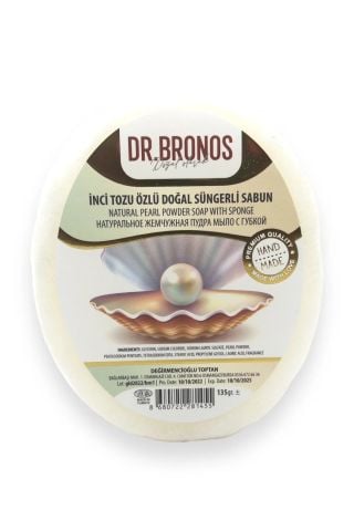 Dr. Bronos İnci Tozu Özlü Doğal Süngerli Sabun 135 Gr