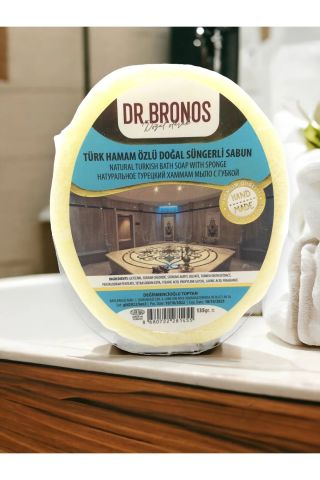 Dr. Bronos Türk Hamam Özlü Doğal Süngerli Sabun 135 Gr
